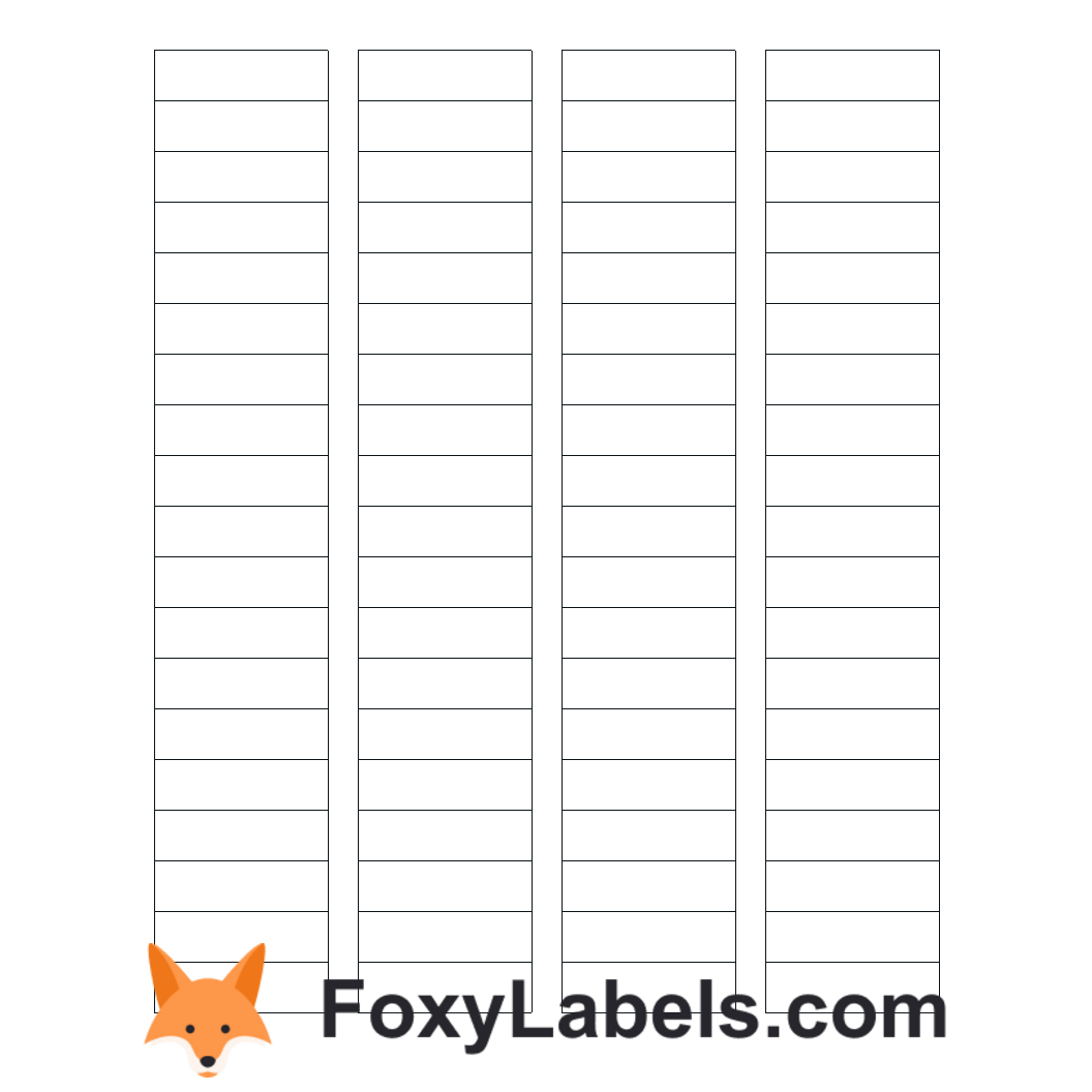 Avery 15667 Template Google Docs & Google Sheets Foxy Labels