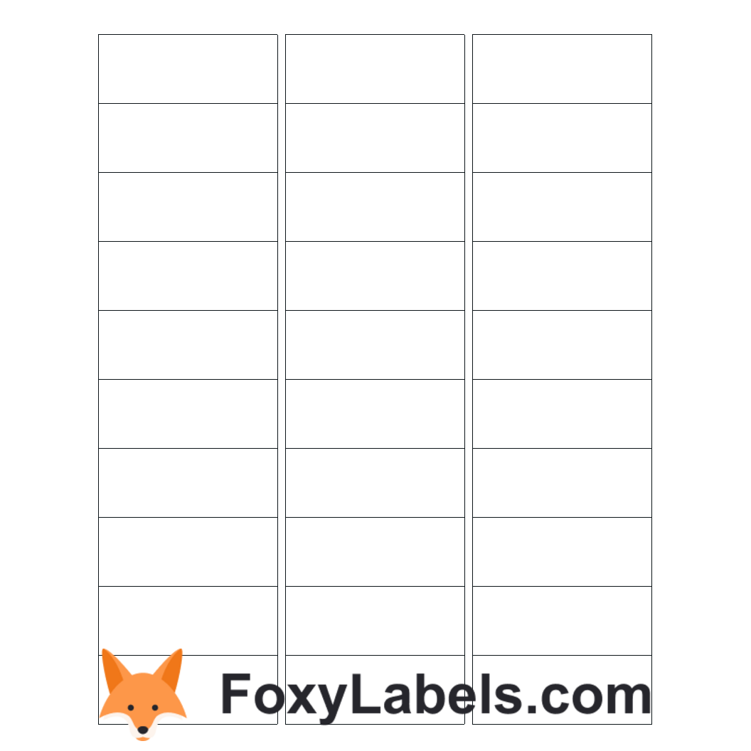 Avery 48260 Template Google Docs Google Sheets Foxy Labels