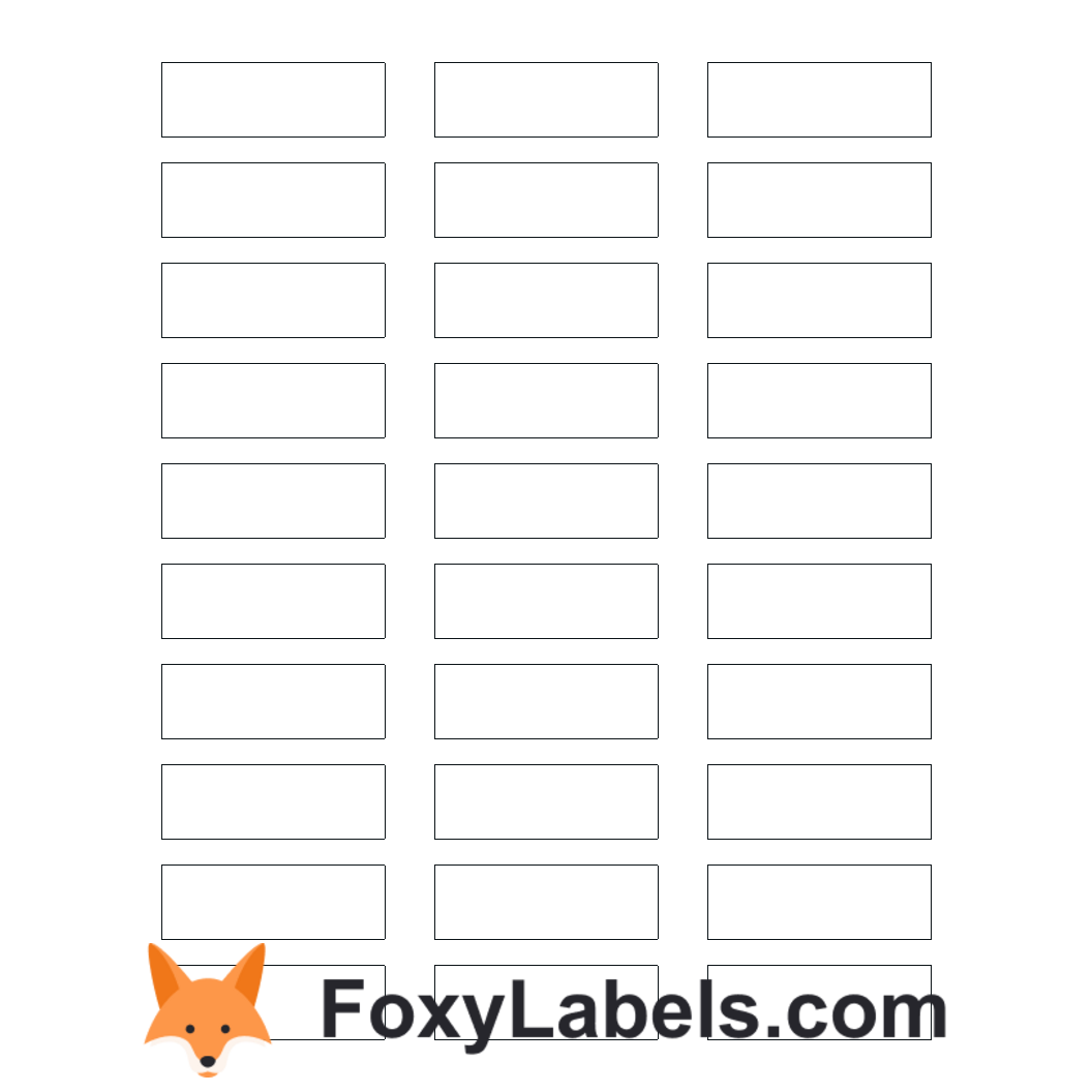 Avery 6870 Label Template