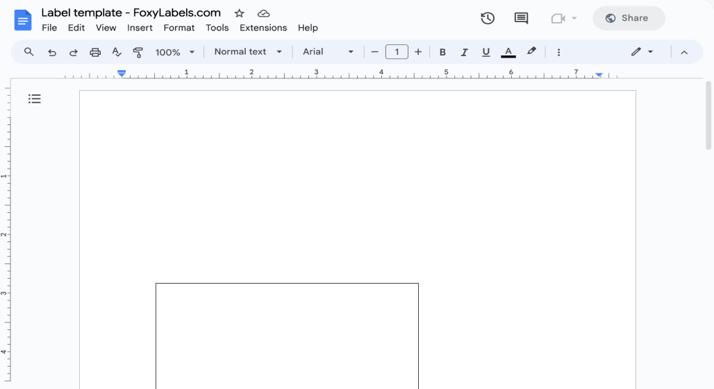 Template for Google Docs compatible with Avery® 18606