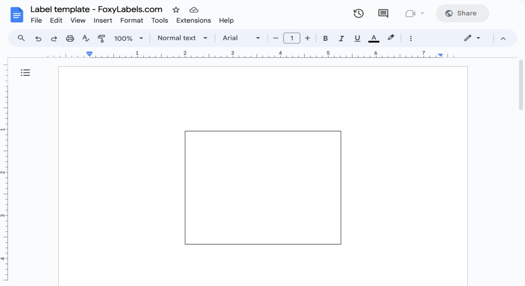 Template for Google Docs compatible with Avery® 19800