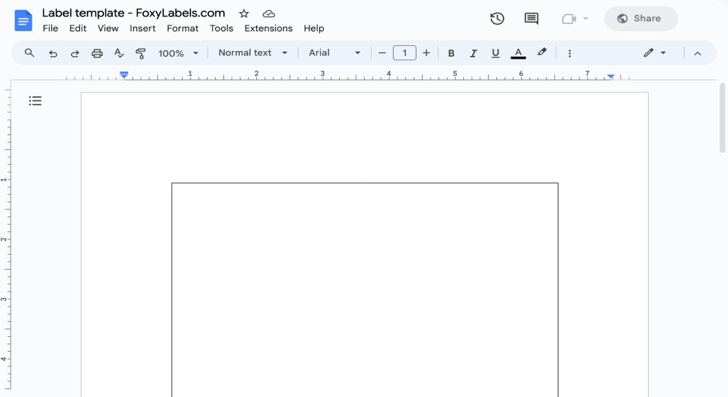 Template for Google Docs compatible with Avery® 2233