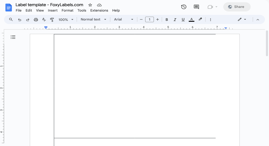 Template for Google Docs compatible with Avery® 3265