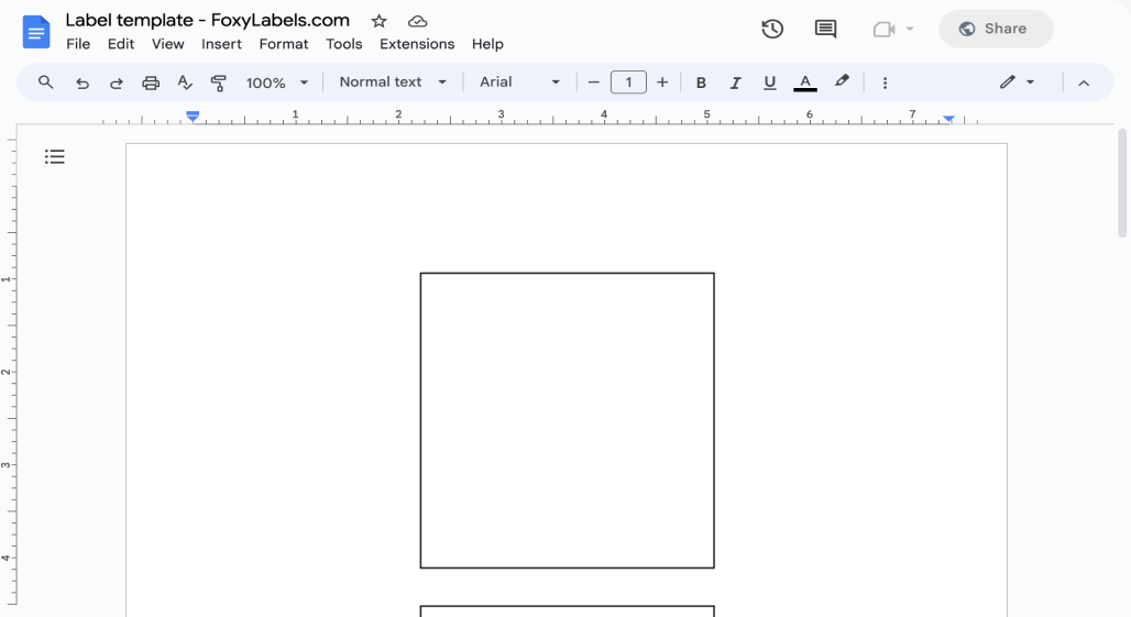 Template for Google Docs compatible with Avery® 41571