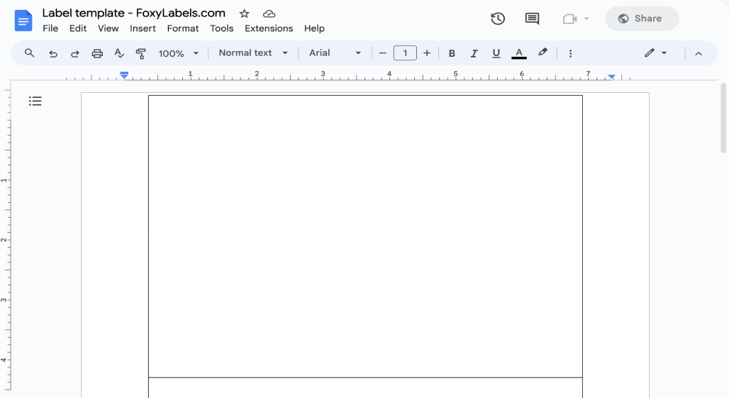 Google Docs Label Template Compatible with Avery® 5126®