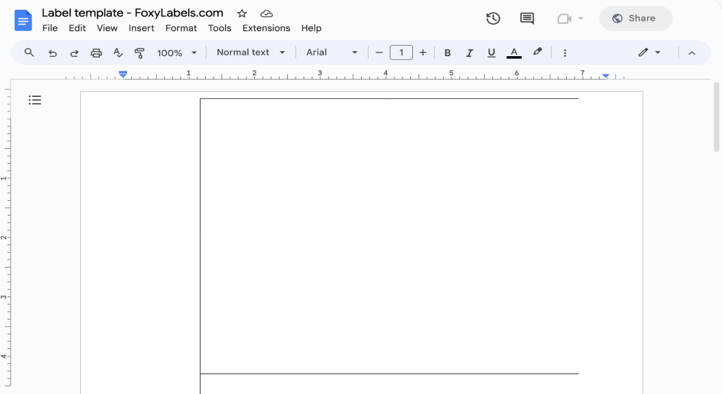 Template for Google Docs compatible with Avery® 60513