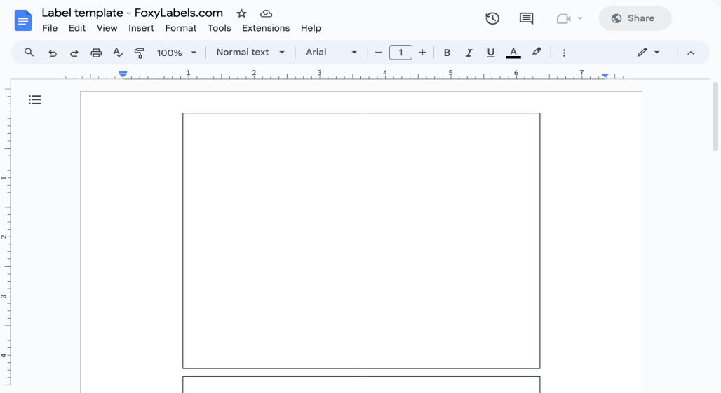 Template for Google Docs compatible with Avery® 61511