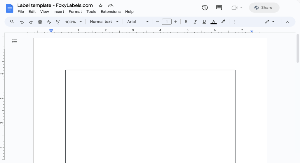 Template for Google Docs compatible with Avery® 61513