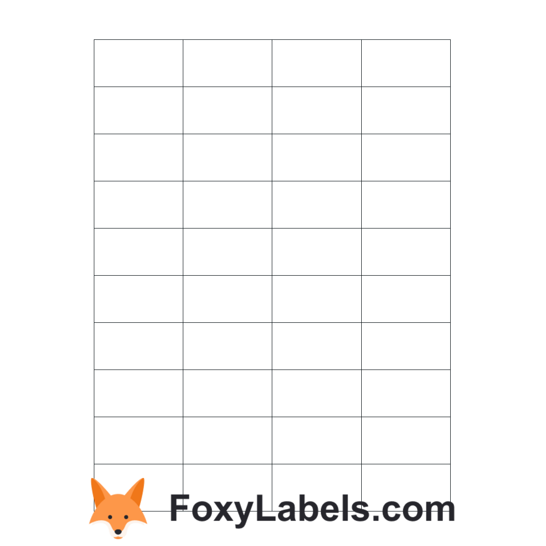 Avery-Zweckform 6126 label template for Google Docs