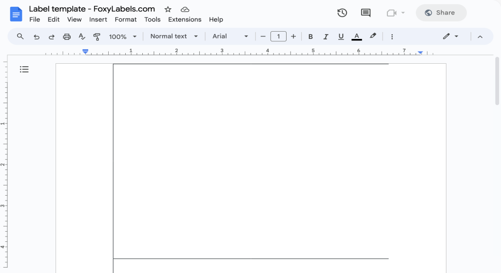 Template for Google Docs compatible with Avery-Zweckform® L4717