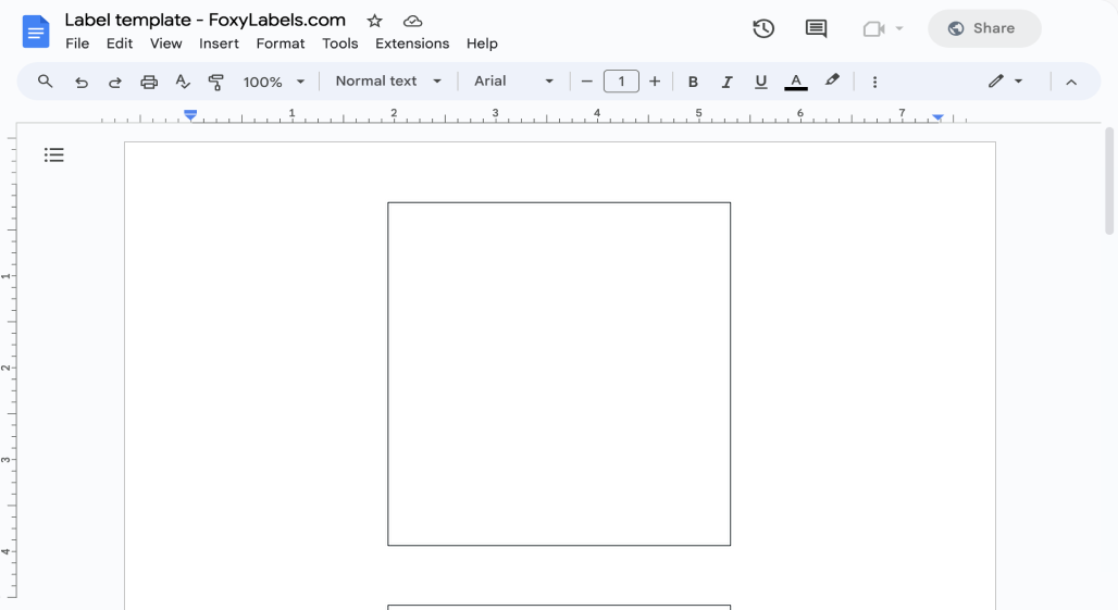 Template for Google Docs compatible with Avery-Zweckform® L7760