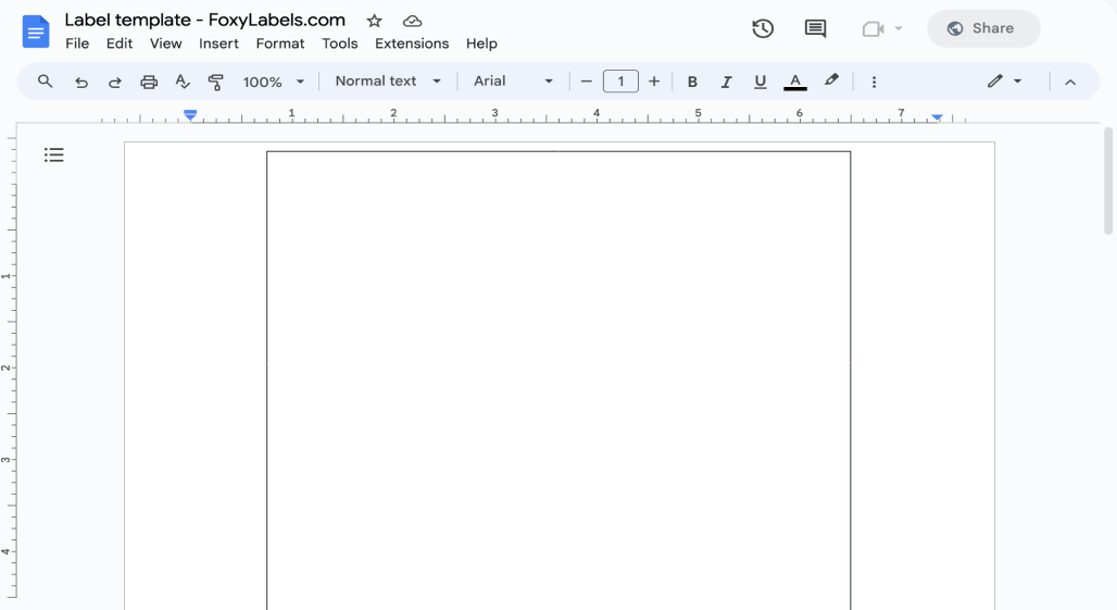 Template for Google Docs compatible with Avery® J8167