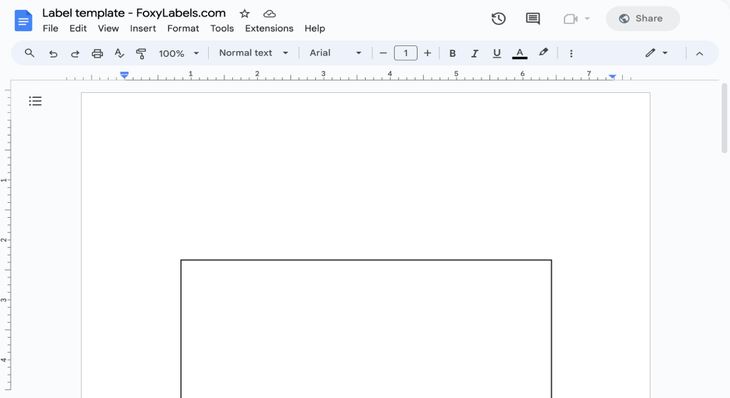 Template for Google Docs compatible with Envelopes A2