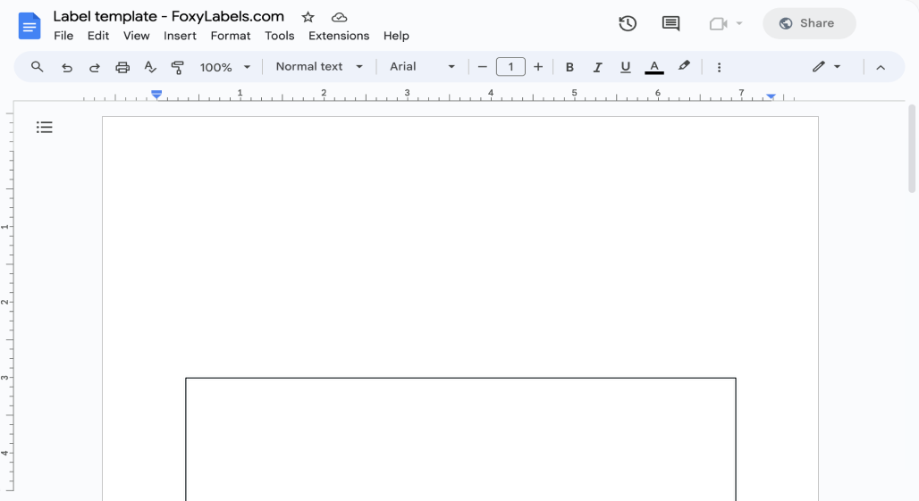 Template for Google Docs compatible with Envelopes DL