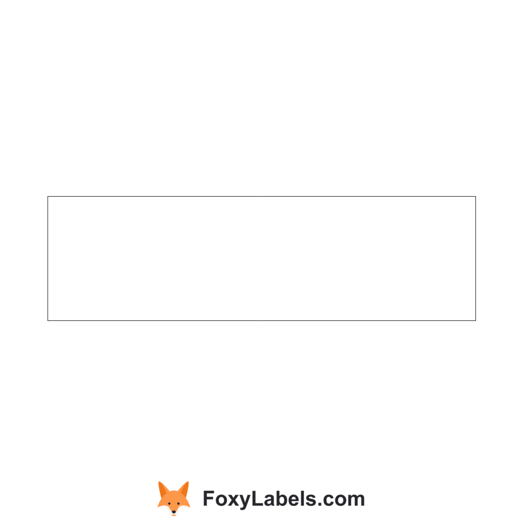 Template for Google Docs compatible with Envelopes SIZE 12