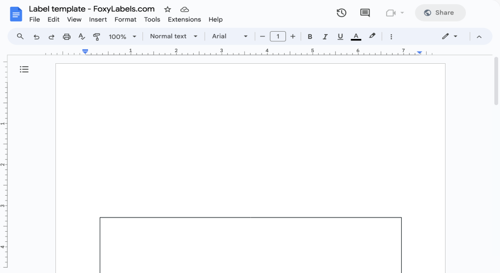 Template for Google Docs compatible with Envelopes SIZE 9