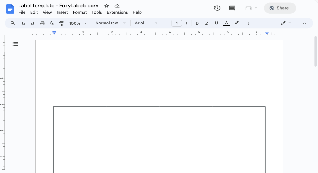 Template for Google Docs compatible with Envelopes US LEGAL
