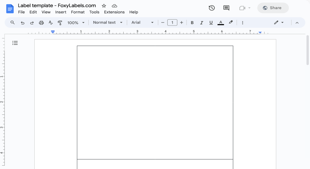Template for Google Docs compatible with Herma® 8811