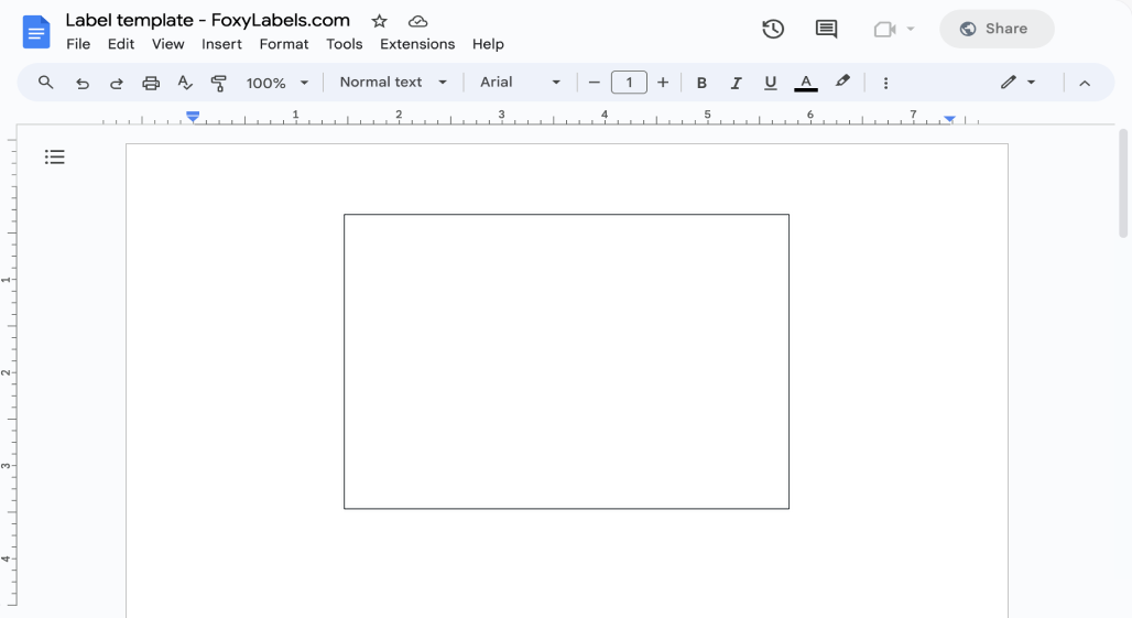 Template for Google Docs compatible with Herma® 8886