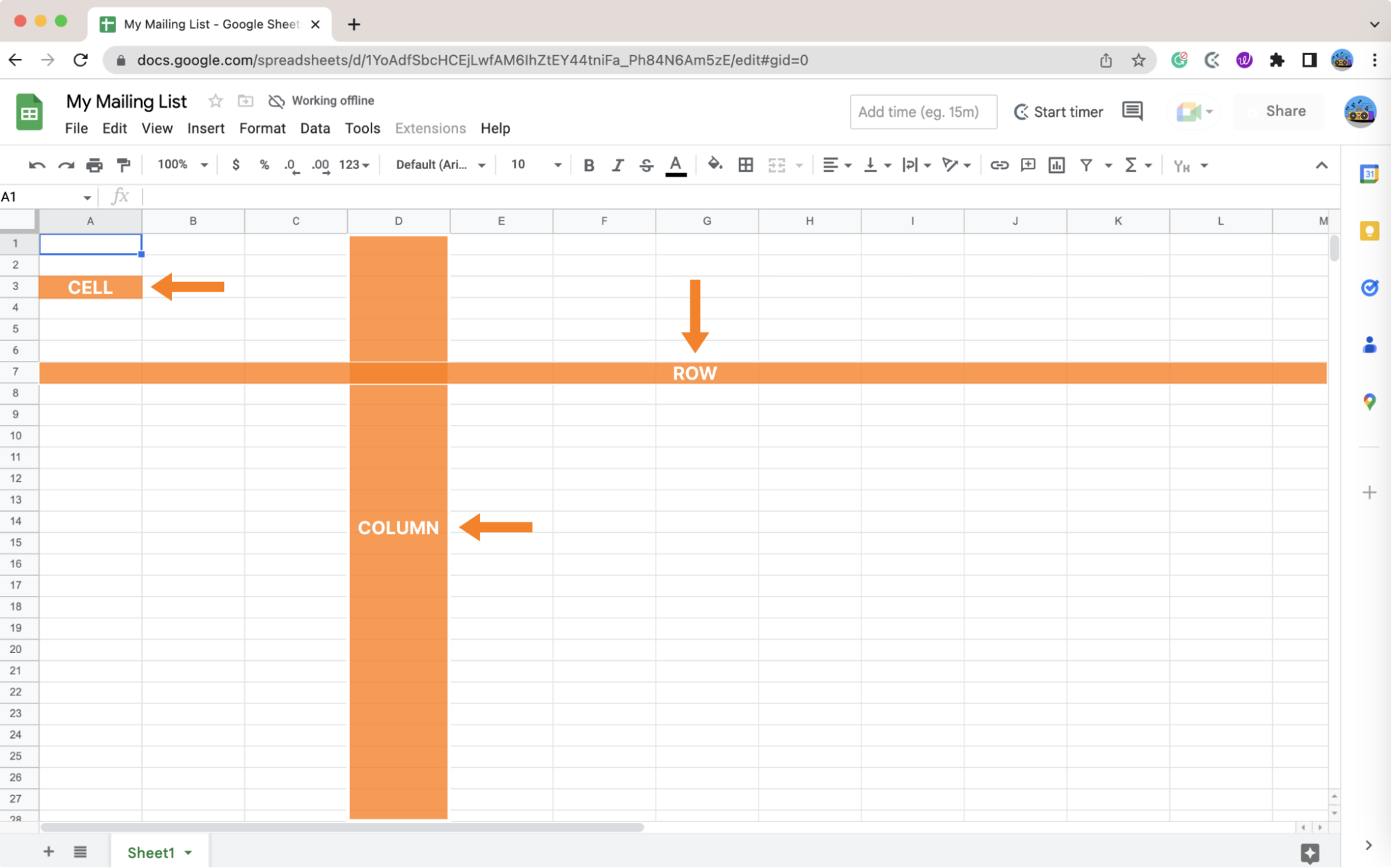 How To Make A Mailing List In Google Sheets