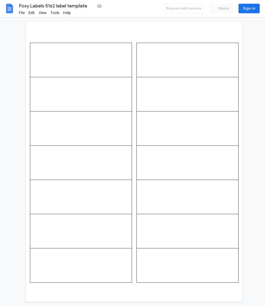 google docs avery labels template