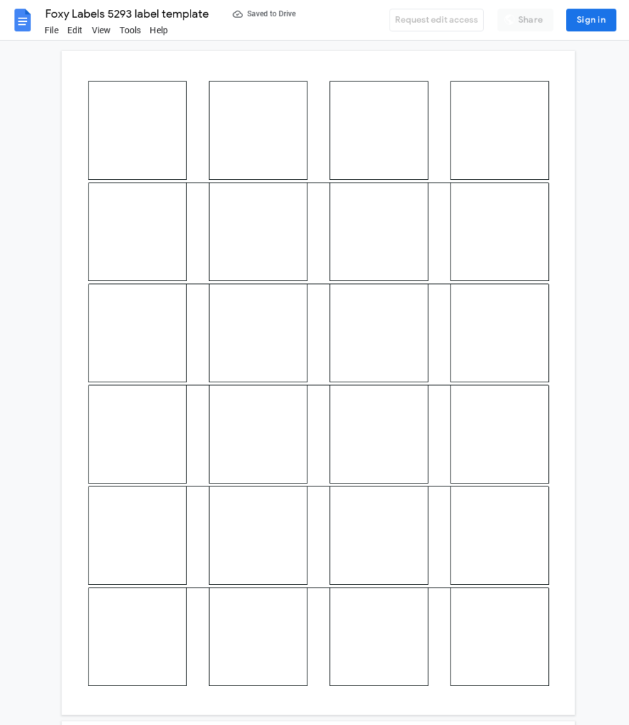 Avery 5293 Template Google Docs Google Sheets Foxy Labels