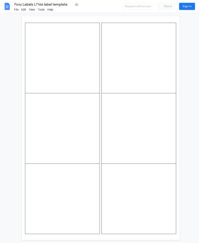 Avery L7166 Template Google Docs Google Sheets Foxy Labels